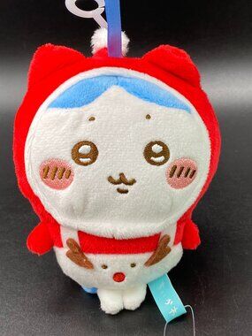 Chiikawa 7-11 Collab Reindeer Hachiware Plush Doll Christmas Ornament 2024 NWT